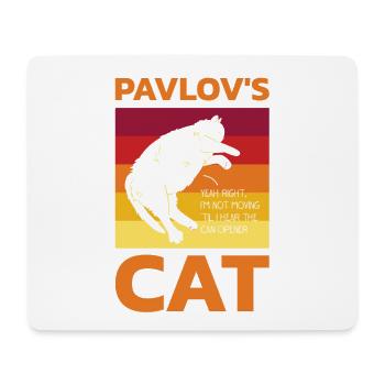 Pawlowsche Katze Für Psychologen - Mousepad (Querformat) - Weiß - Vorne