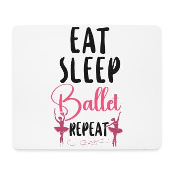 Ballet Dancer Dance Girl Ballerina - Mousepad (Querformat) - Weiß - Vorne