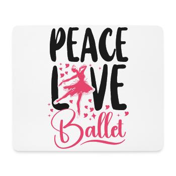 Ballet Dancer Dance Girl Ballerina - Mouse Pad (horizontal) - white - Front