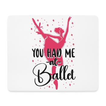 Ballet Dancer Dance Girl Ballerina - Mouse Pad (horizontal) - white - Front