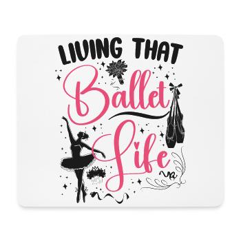 Ballet Danseuse Danse Ballerine - Tapis de souris (format paysage) - blanc - Devant