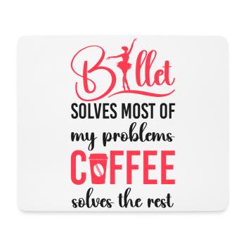 Ballet Dancer Dance Girl Ballerina - Mouse Pad (horizontal) - white - Front