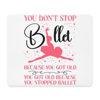 Ballet Dancer Dance Girl Ballerina - Mousepad (Querformat) - Weiß - Vorne