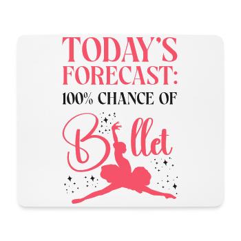 Ballet Dancer Dance Girl Ballerina - Mousepad (Querformat) - Weiß - Vorne
