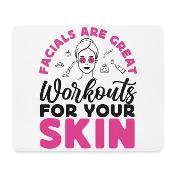 Cute Licensed Esthetician Skincare - Mouse Pad (horizontal) - white - Front