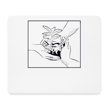 Schrebergarten Kleingarten Gartenbau Gärtner - Mousepad (Querformat) - Weiß - Vorne