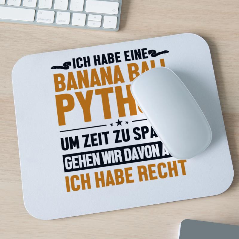 Banana Ball Python hat immer Recht Python Banana Mousepad (Querformat)