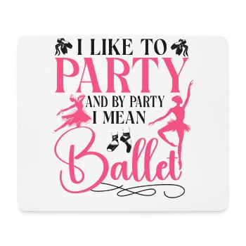 Ballet Dancer Dance Girl Ballerina - Mousepad (Querformat) - Weiß - Vorne