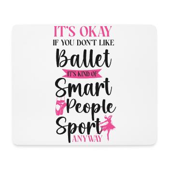 Ballet Danseuse Danse Ballerine - Tapis de souris (format paysage) - blanc - Devant