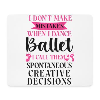 Ballet Danseuse Danse Ballerine - Tapis de souris (format paysage) - blanc - Devant