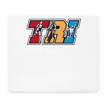 TRI Triathlete Training Triathlon Bike Professional - Mouse Pad (horizontal) - white - Front