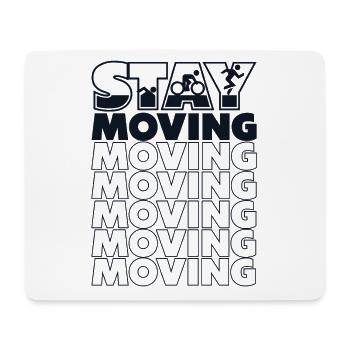 Stay Moving Triathlete Training Triathlon Bike Pro - Mouse Pad (horizontal) - white - Front
