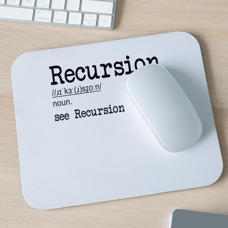 Recursion Definition Developer Coder Programmierer Mousepad (Querformat)