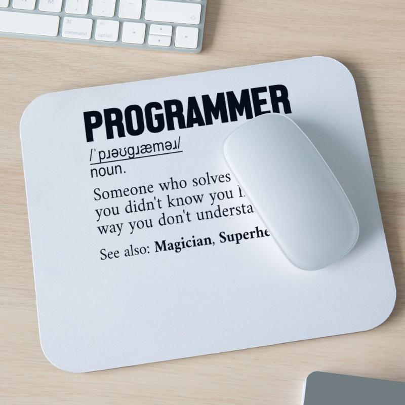 Programmer Definition Softwareentwickler Coder Mousepad (Querformat)