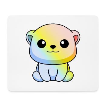 Eisbär Comic Tier - Mousepad (Querformat) - Weiß - Vorne