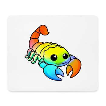 Skorpion Comic Tier - Mousepad (Querformat) - Weiß - Vorne