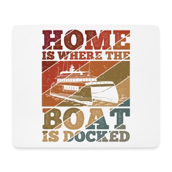 Segelboot Kapitän Spruch Zum Segeln - Mousepad (Querformat) - Weiß - Vorne