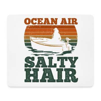 Segelboot Kapitän Spruch Zum Segeln - Mousepad (Querformat) - Weiß - Vorne