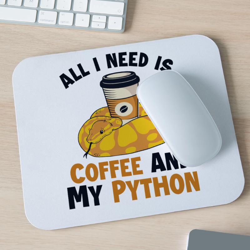Coffee and Python Python Schlange Banana Ball Mousepad (Querformat)