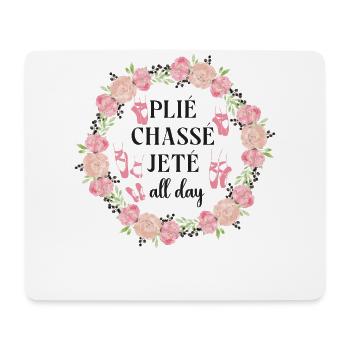 Ballet Dancer Dance Girl Ballerina - Mouse Pad (horizontal) - white - Front