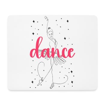 Ballet Dancer Dance Girl Ballerina - Mouse Pad (horizontal) - white - Front