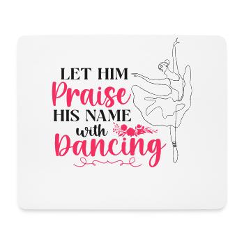 Ballet Dancer Dance Girl Ballerina - Mousepad (Querformat) - Weiß - Vorne