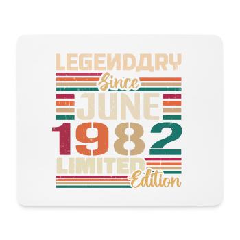 Legendary June 1982 Limited Edition June 1982 - Mousepad (Querformat) - Weiß - Vorne