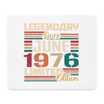 Legendary June 1976 Limited Edition June 1976 - Mousepad (Querformat) - Weiß - Vorne