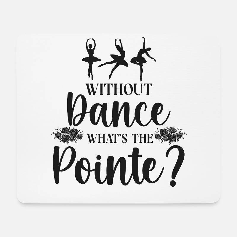 Ballet Dancer Dance Girl Ballerina - Mousepad (Querformat) - Weiß