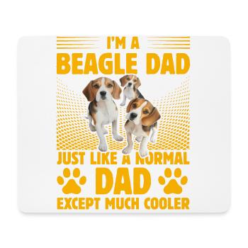 I'm a Beagle Dad just like a normal dad - Mouse Pad (horizontal) - white - Front
