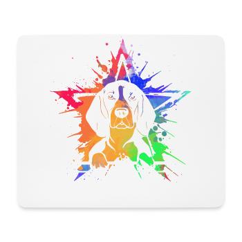 Beagle - Mousepad (Querformat) - Weiß - Vorne