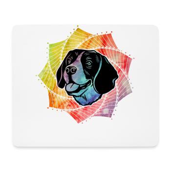Beagle Dog - Mouse Pad (horizontal) - white - Front