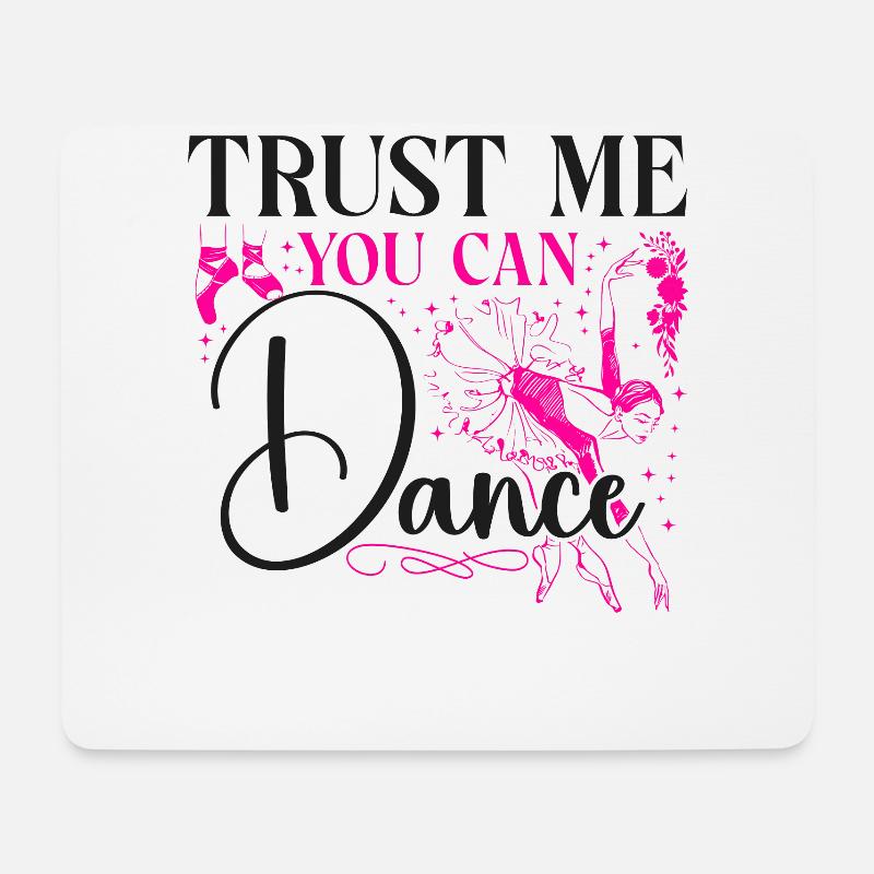 Ballet Dancer Dance Girl Ballerina - Mousepad (Querformat) - Weiß