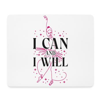 Ballet Dancer Dance Girl Ballerina - Mousepad (Querformat) - Weiß - Vorne