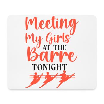 Ballet Dancer Dance Girl Ballerina - Mouse Pad (horizontal) - white - Front