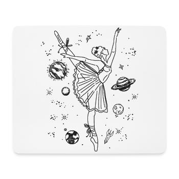 Ballet Dancer Dance Girl Ballerina - Mouse Pad (horizontal) - white - Front
