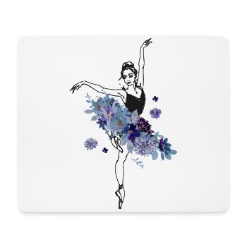 Ballet Danseuse Danse Ballerine - Tapis de souris (format paysage) - blanc - Devant
