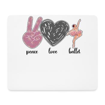Ballet Dancer Dance Girl Ballerina - Mouse Pad (horizontal) - white - Front