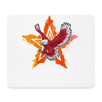 4. Juli Adler - Mousepad (Querformat) - Weiß - Vorne