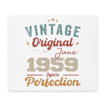 June 1959 Aged to Perfection June 1959 vintage - Mousepad (Querformat) - Weiß - Vorne