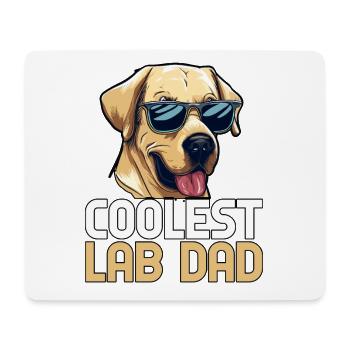COOLEST LAB DAD - Mousepad (Querformat) - Weiß - Vorne