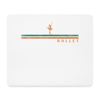 Ballet Dancer Dance Girl Ballerina - Mouse Pad (horizontal) - white - Front