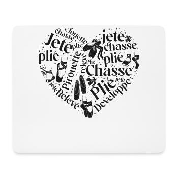 Ballet Dancer Dance Girl Ballerina - Mousepad (Querformat) - Weiß - Vorne