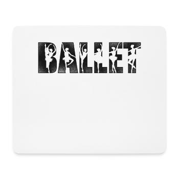 Ballet Dancer Dance Girl Ballerina - Mouse Pad (horizontal) - white - Front