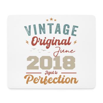 June 2018 Aged to Perfection June 2018 vintage - Mousepad (Querformat) - Weiß - Vorne
