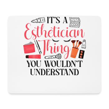 Cute Licensed Esthetician Skincare - Mousepad (Querformat) - Weiß - Vorne