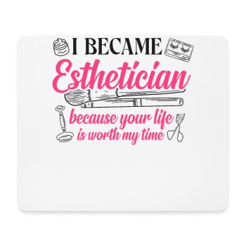 Cute Licensed Esthetician Skincare - Mousepad (Querformat) - Weiß - Vorne