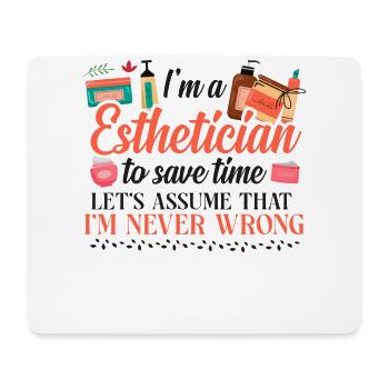 Cute Licensed Esthetician Skincare - Mousepad (Querformat) - Weiß - Vorne