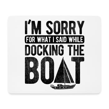 Segelboot Kapitän Spruch Zum Segeln - Mousepad (Querformat) - Weiß - Vorne