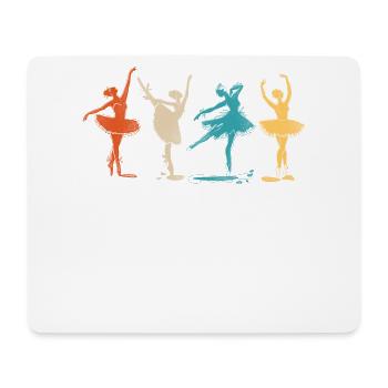Ballet Dancer Dance Girl Ballerina - Mouse Pad (horizontal) - white - Front
